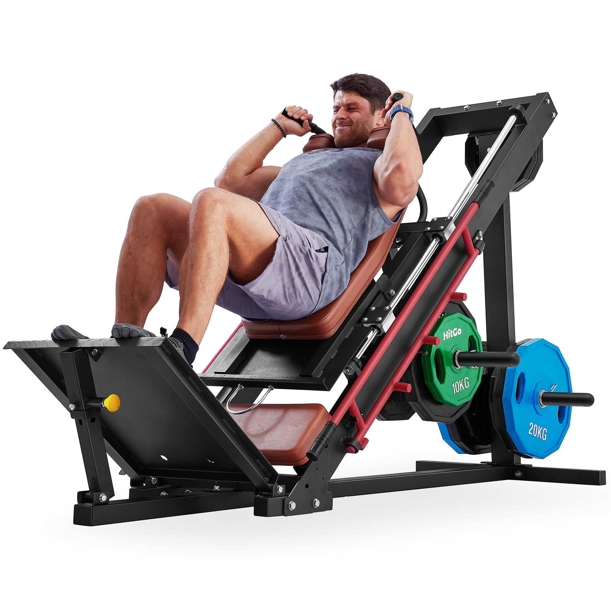 2-in-1 Linear Hack Squat & Leg Press Combo Machine – Hitgo