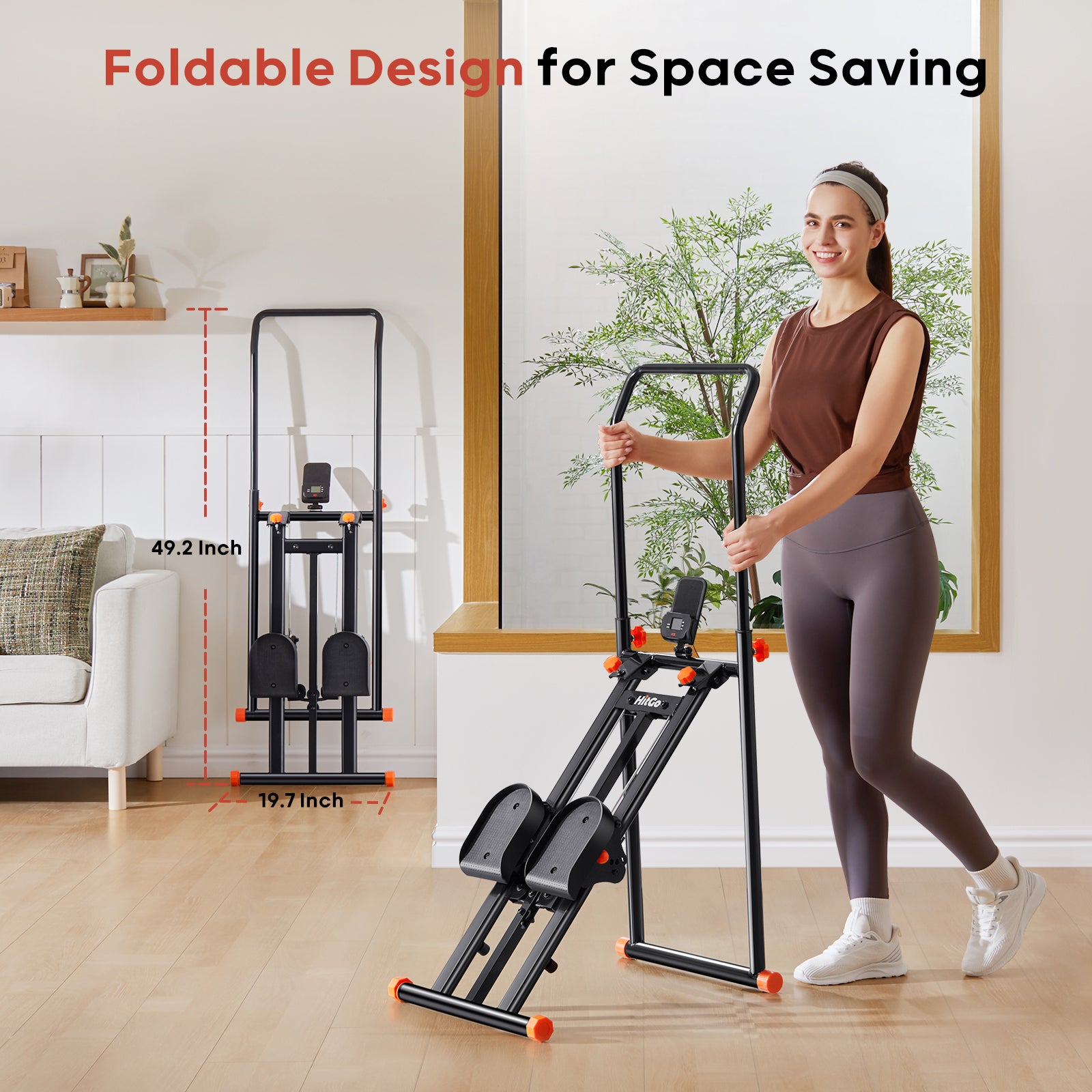 F1 Foldable Stair Stepper Machine HITGO Home Cardio Trainer – Hitgo